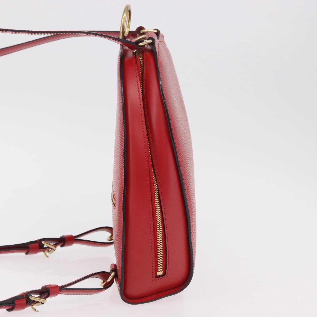 LOUIS VUITTON Epi Mabillon Backpack Castilian Red M52237 LV Auth 186394