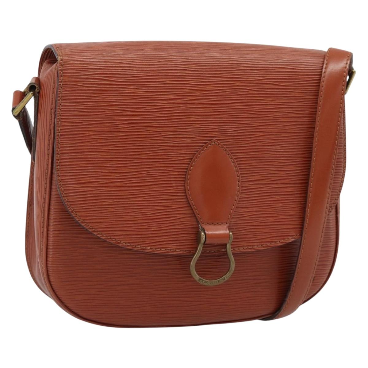 LOUIS VUITTON Epi Saint Cloud GM Shoulder Bag Brown M52193 LV Auth 186397