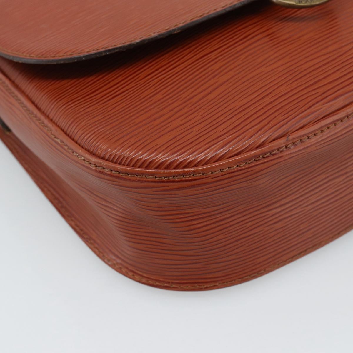 LOUIS VUITTON Epi Saint Cloud GM Shoulder Bag Brown M52193 LV Auth 186397