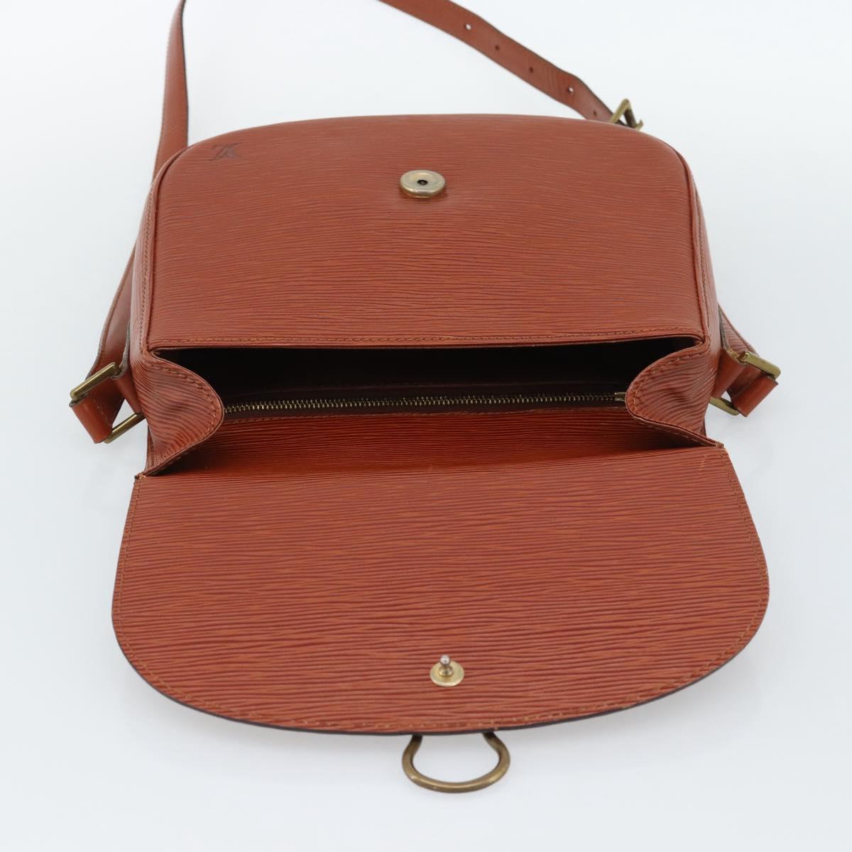 LOUIS VUITTON Epi Saint Cloud GM Shoulder Bag Brown M52193 LV Auth 186397
