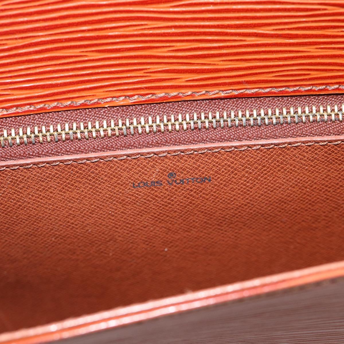 LOUIS VUITTON Epi Saint Cloud GM Shoulder Bag Brown M52193 LV Auth 186397