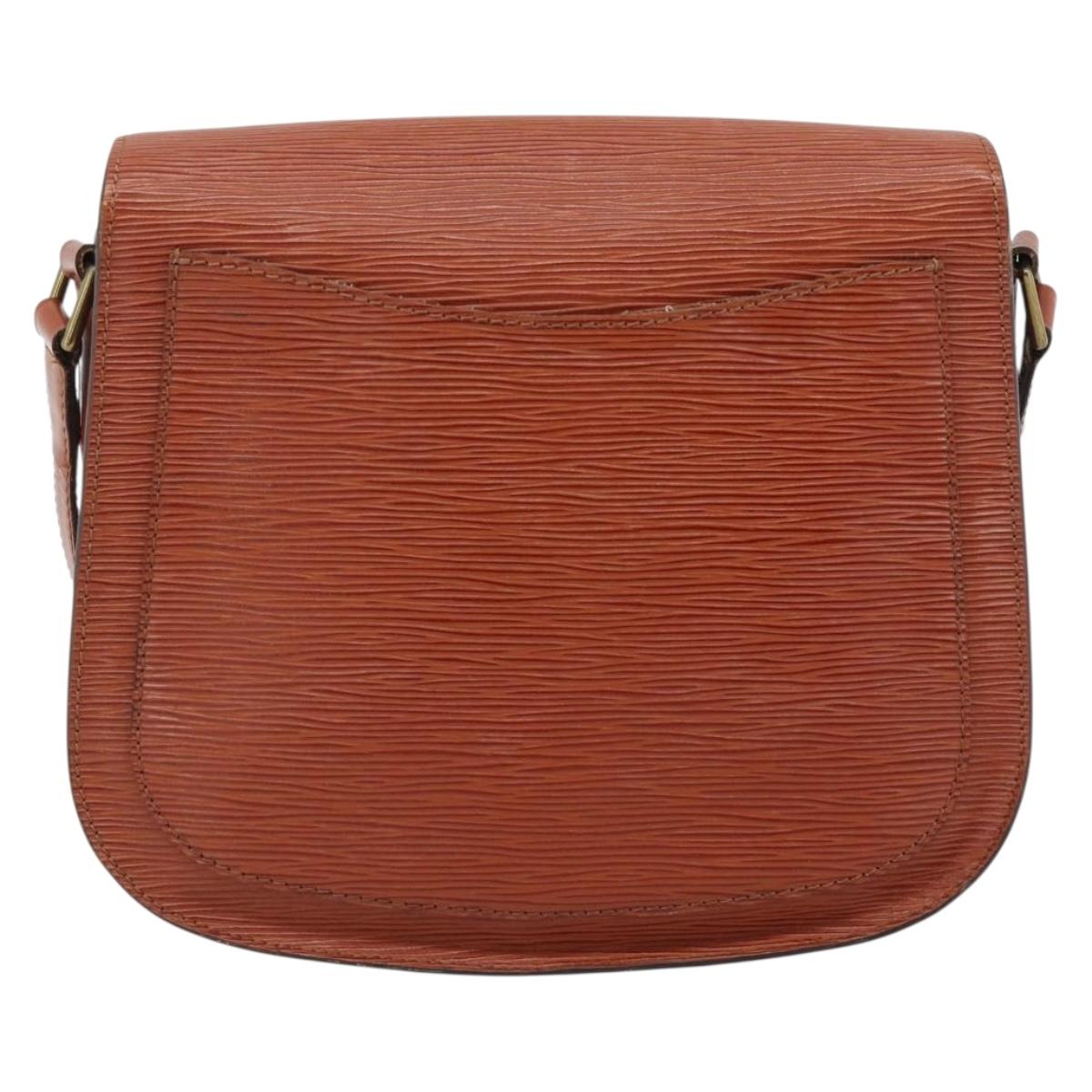 LOUIS VUITTON Epi Saint Cloud GM Shoulder Bag Brown M52193 LV Auth 186397