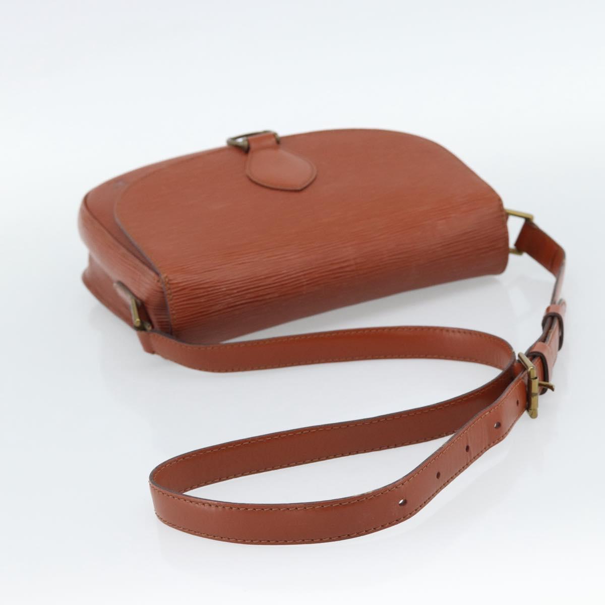 LOUIS VUITTON Epi Saint Cloud GM Shoulder Bag Brown M52193 LV Auth 186397