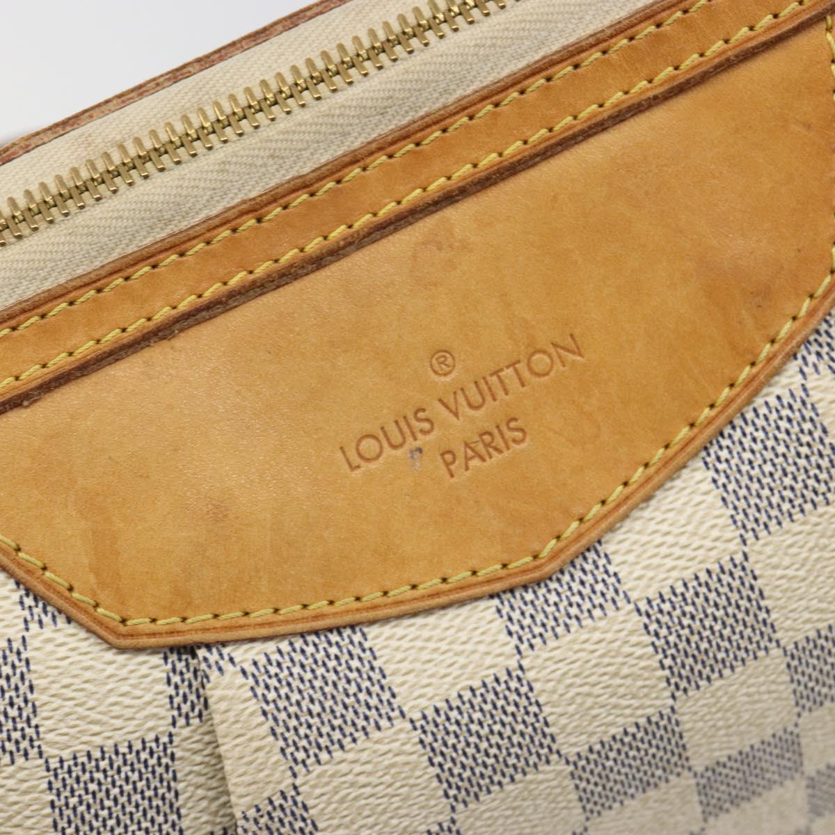 LOUIS VUITTON Damier Azur Siracusa PM Shoulder Bag N41113 LV Auth 186399