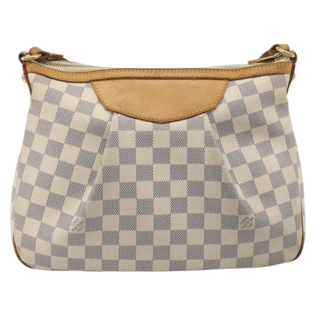 LOUIS VUITTON Damier Azur Siracusa PM Shoulder Bag N41113 LV Auth 186399