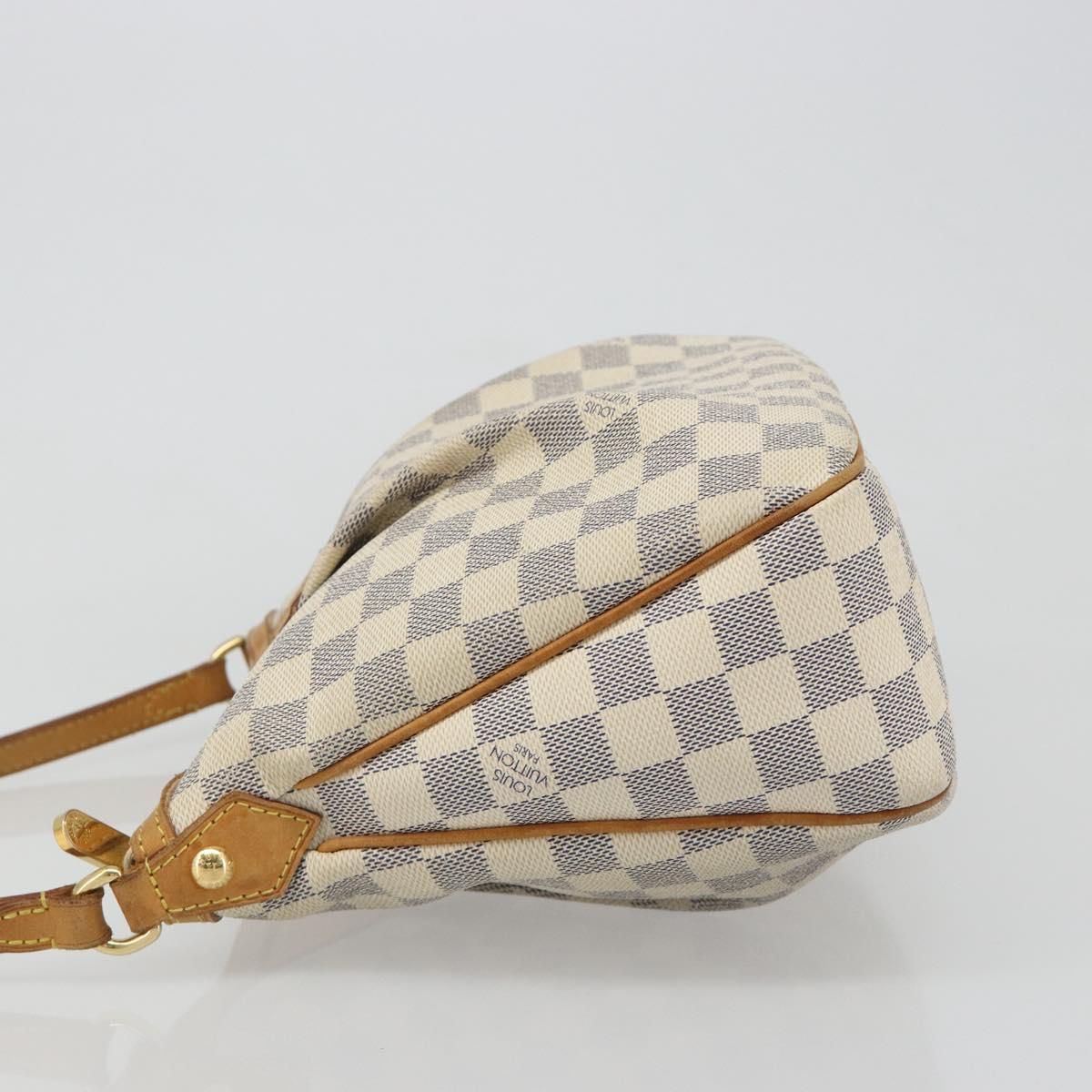 LOUIS VUITTON Damier Azur Siracusa PM Shoulder Bag N41113 LV Auth 186399