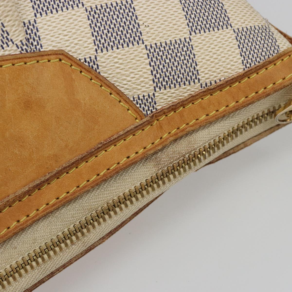 LOUIS VUITTON Damier Azur Siracusa PM Shoulder Bag N41113 LV Auth 186399