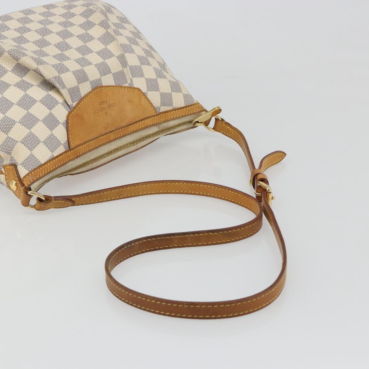 LOUIS VUITTON Damier Azur Siracusa PM Shoulder Bag N41113 LV Auth 186399
