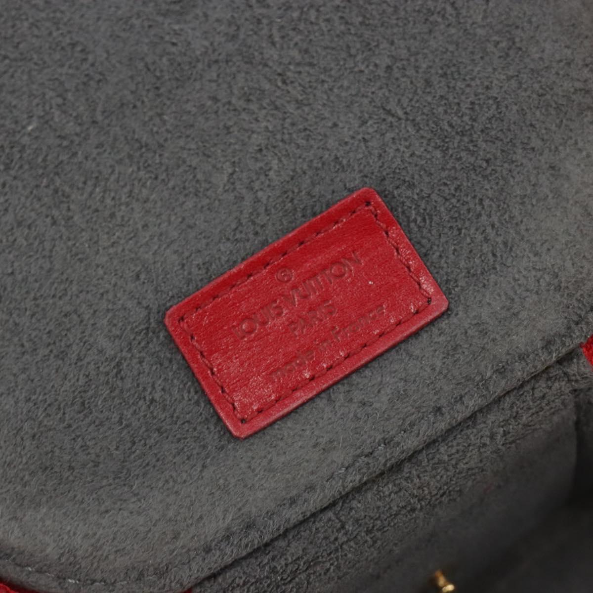 LOUIS VUITTON Epi Ecrin Bijoux 12 Jewelry Box Red M48207 LV Auth 186404
