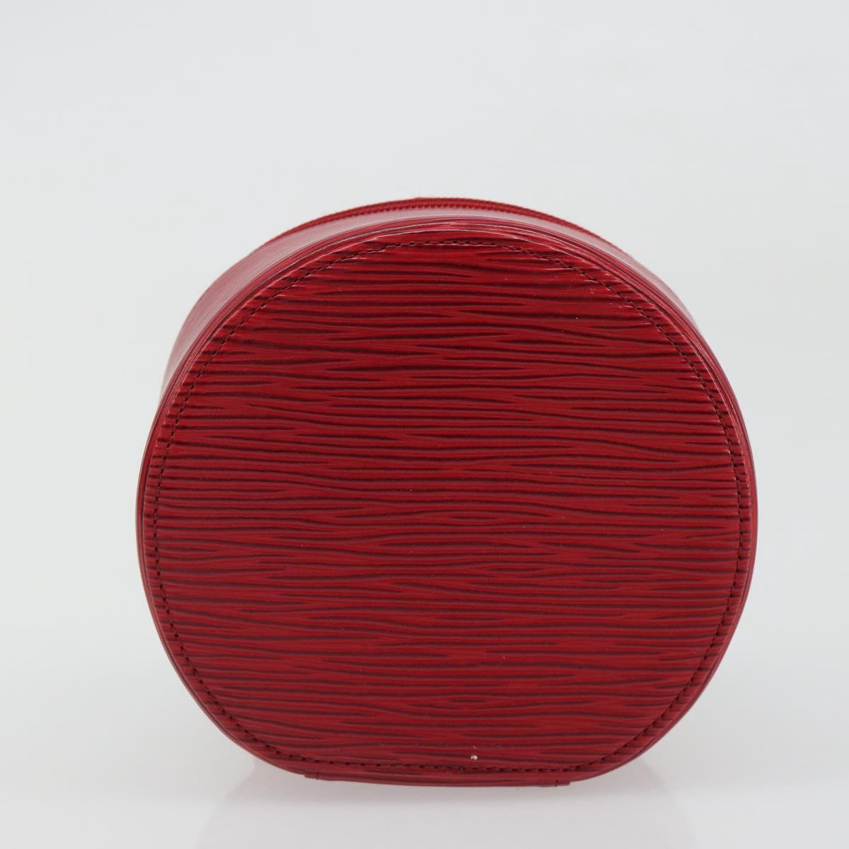 LOUIS VUITTON Epi Ecrin Bijoux 12 Jewelry Box Red M48207 LV Auth 186404