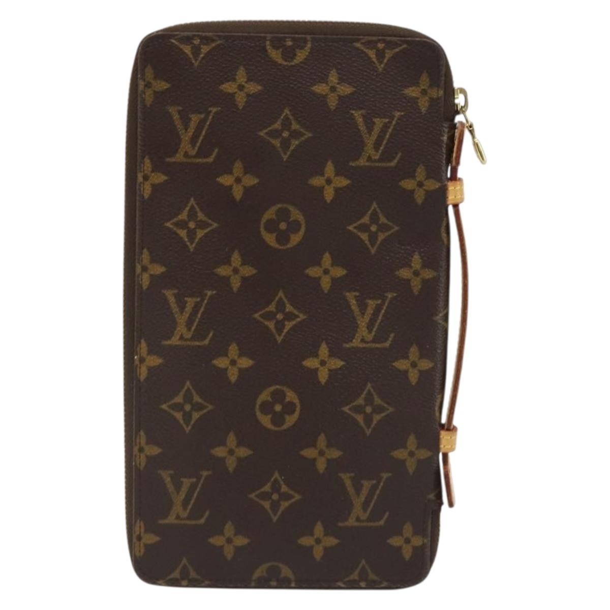 LOUIS VUITTON Monogram Organizer De Voyage Travel Case M60119 LV Auth 186446