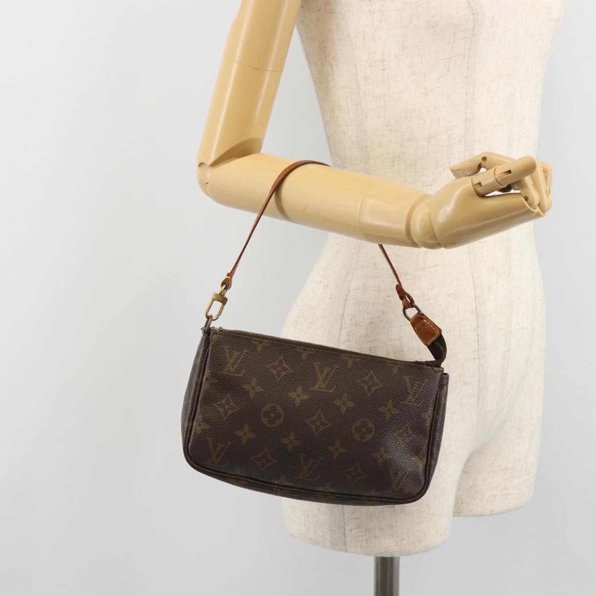 LOUIS VUITTON Monogram Pochette Accessoires Accessory Pouch M51980 Auth 186449