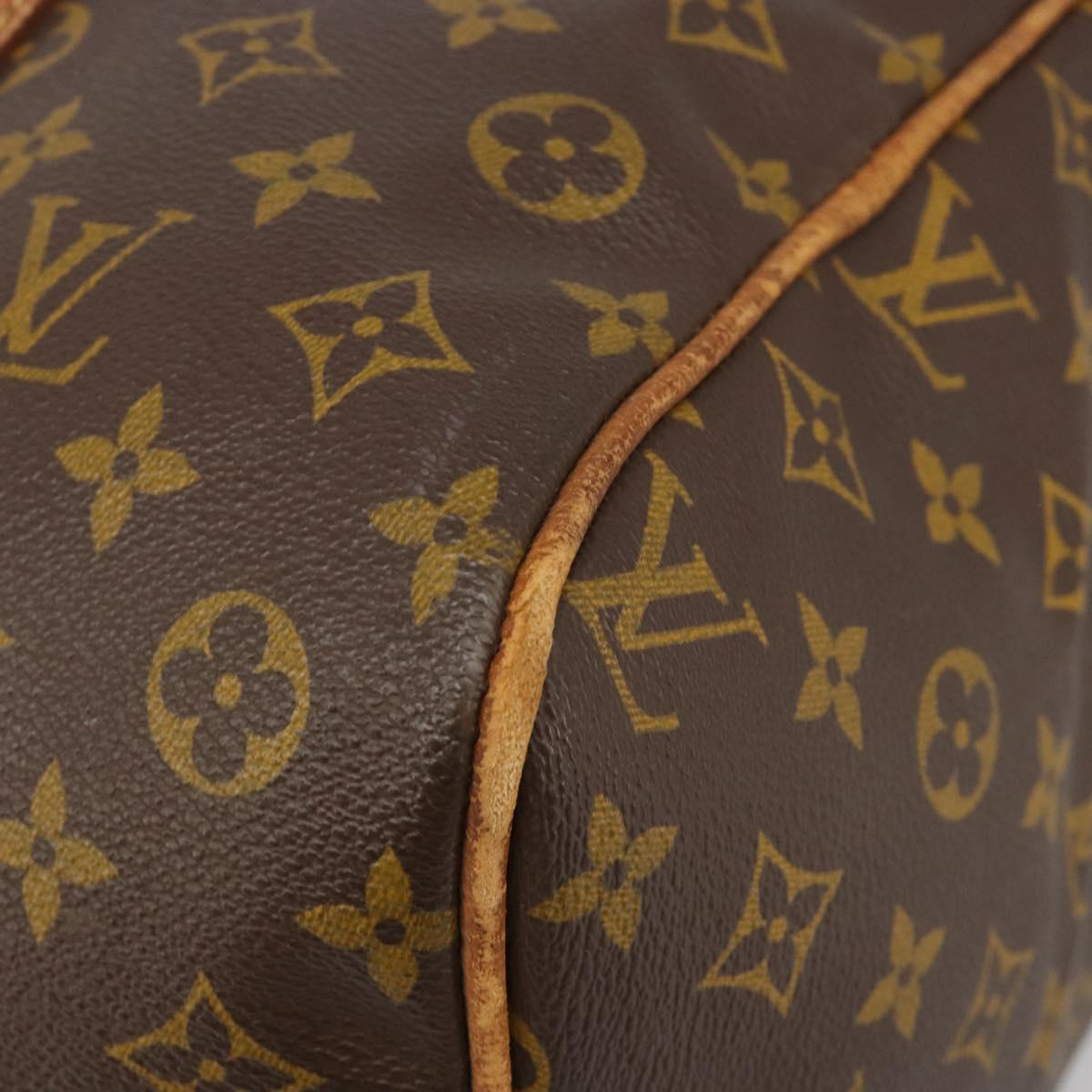 LOUIS VUITTON Monogram Sac Souple 35 Boston Bag M41626 LV Auth 186451