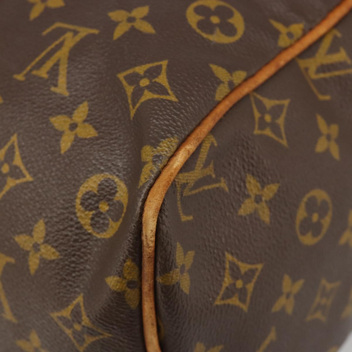 LOUIS VUITTON Monogram Sac Souple 35 Boston Bag M41626 LV Auth 186451