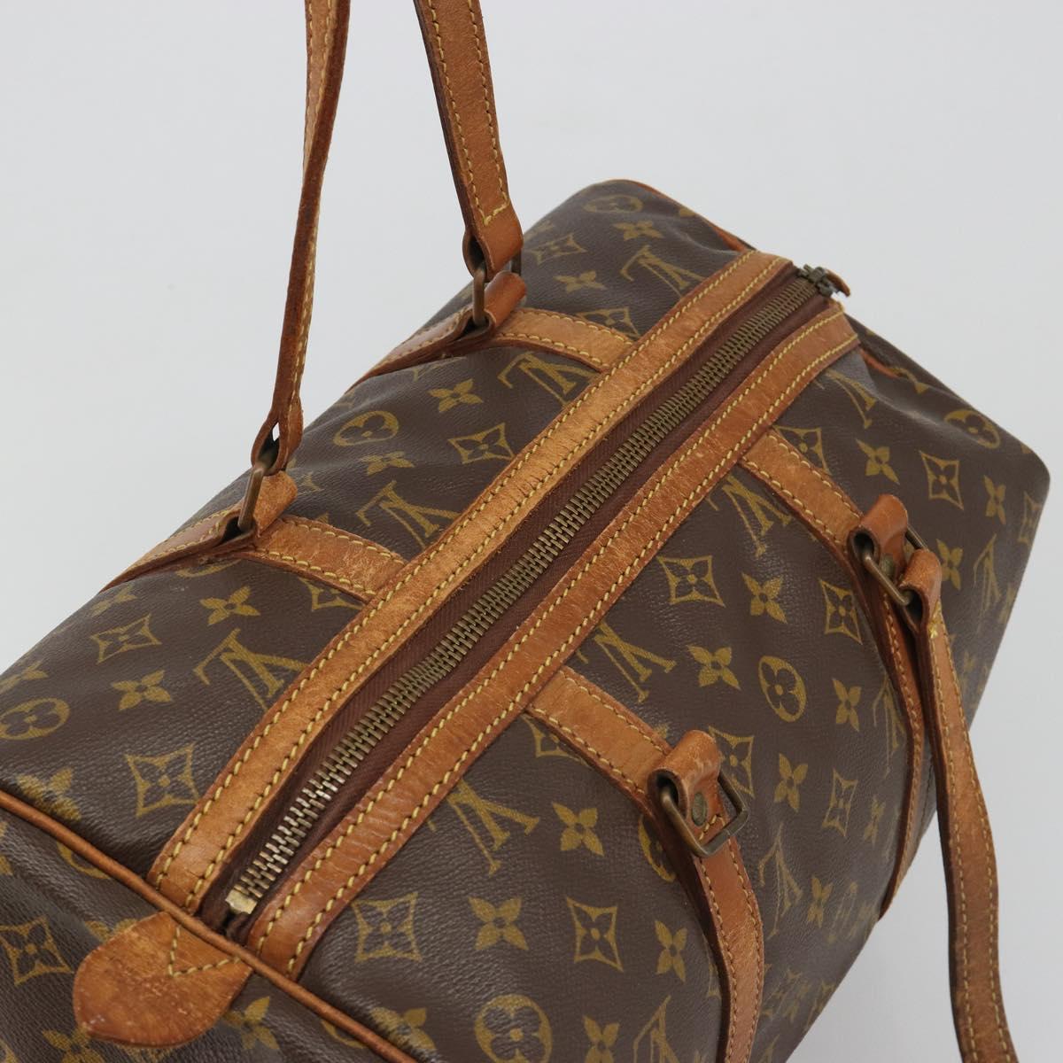 LOUIS VUITTON Monogram Sac Souple 35 Boston Bag M41626 LV Auth 186451