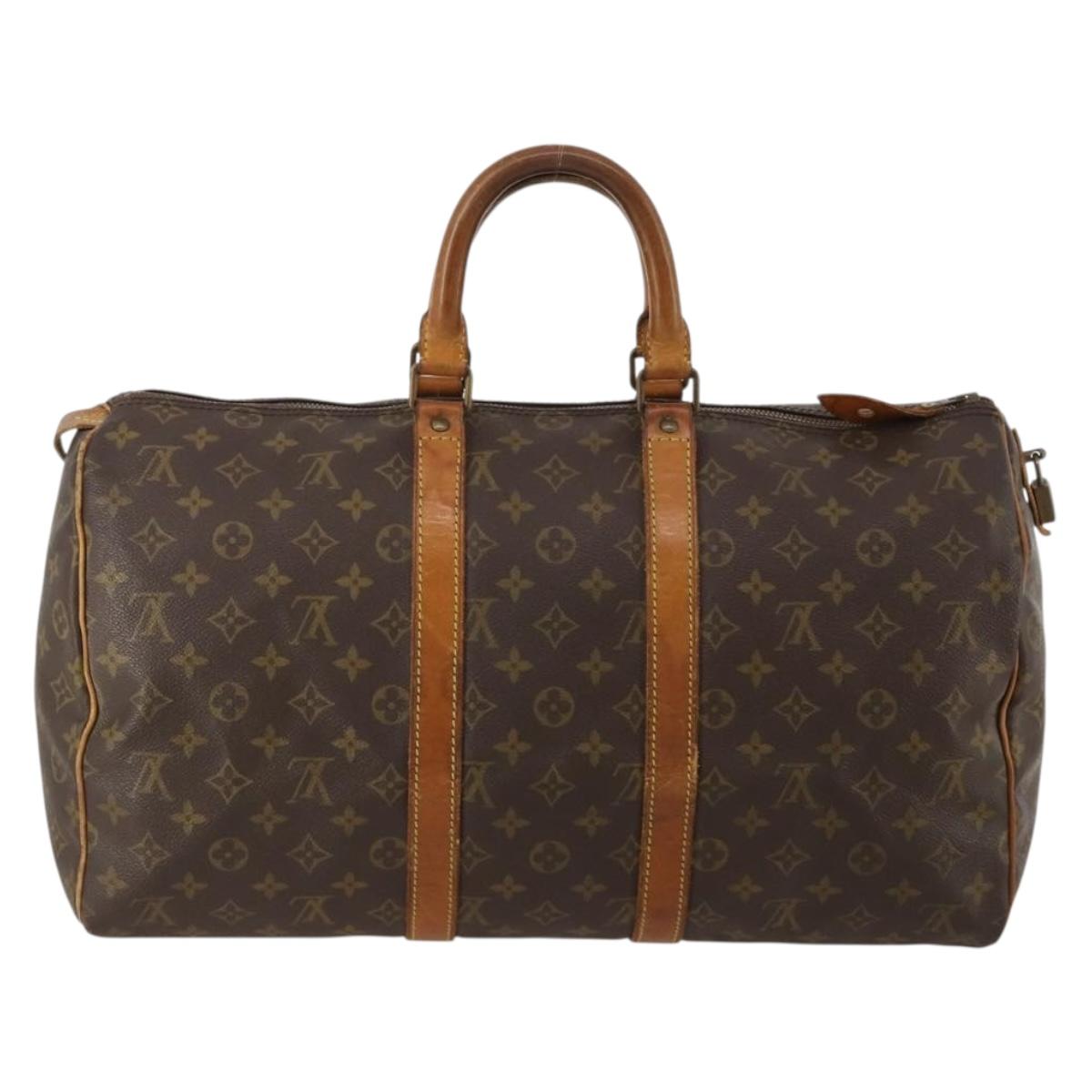 LOUIS VUITTON Monogram Keepall 45 Boston Bag M41428 LV Auth 186452