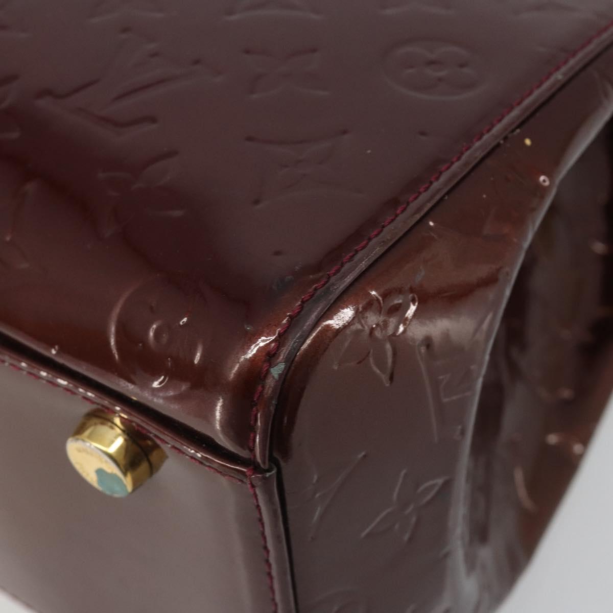 LOUIS VUITTON Monogram Vernis Blair MM Bag 2way Amarante M91619 LV Auth 186469
