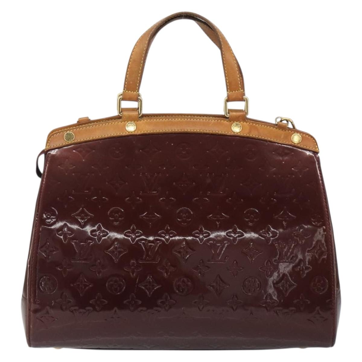 LOUIS VUITTON Monogram Vernis Blair MM Bag 2way Amarante M91619 LV Auth 186469