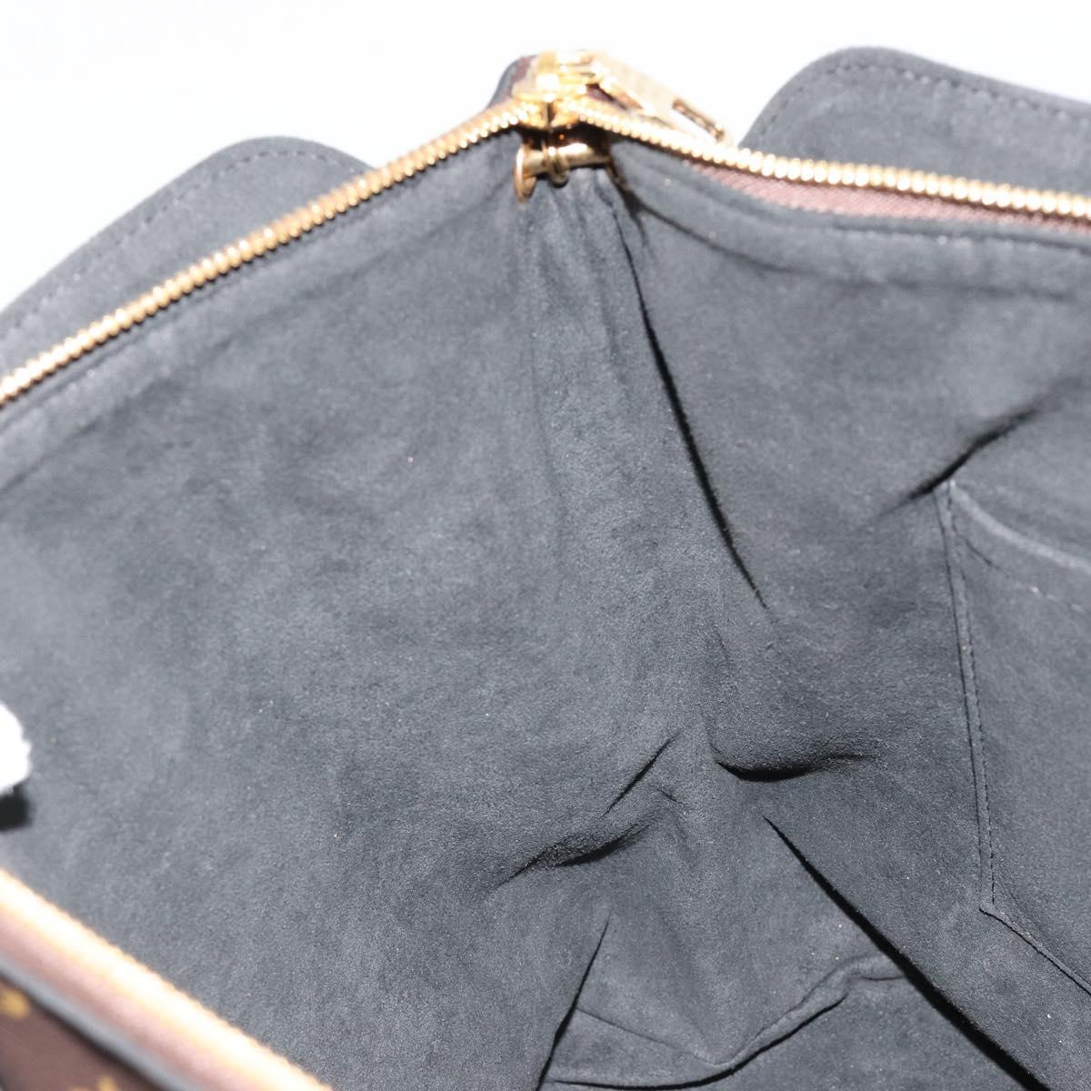 LOUIS VUITTON Monogram Flower Zipped Tote MM Tote Bag 2way M44360 Auth 186554A