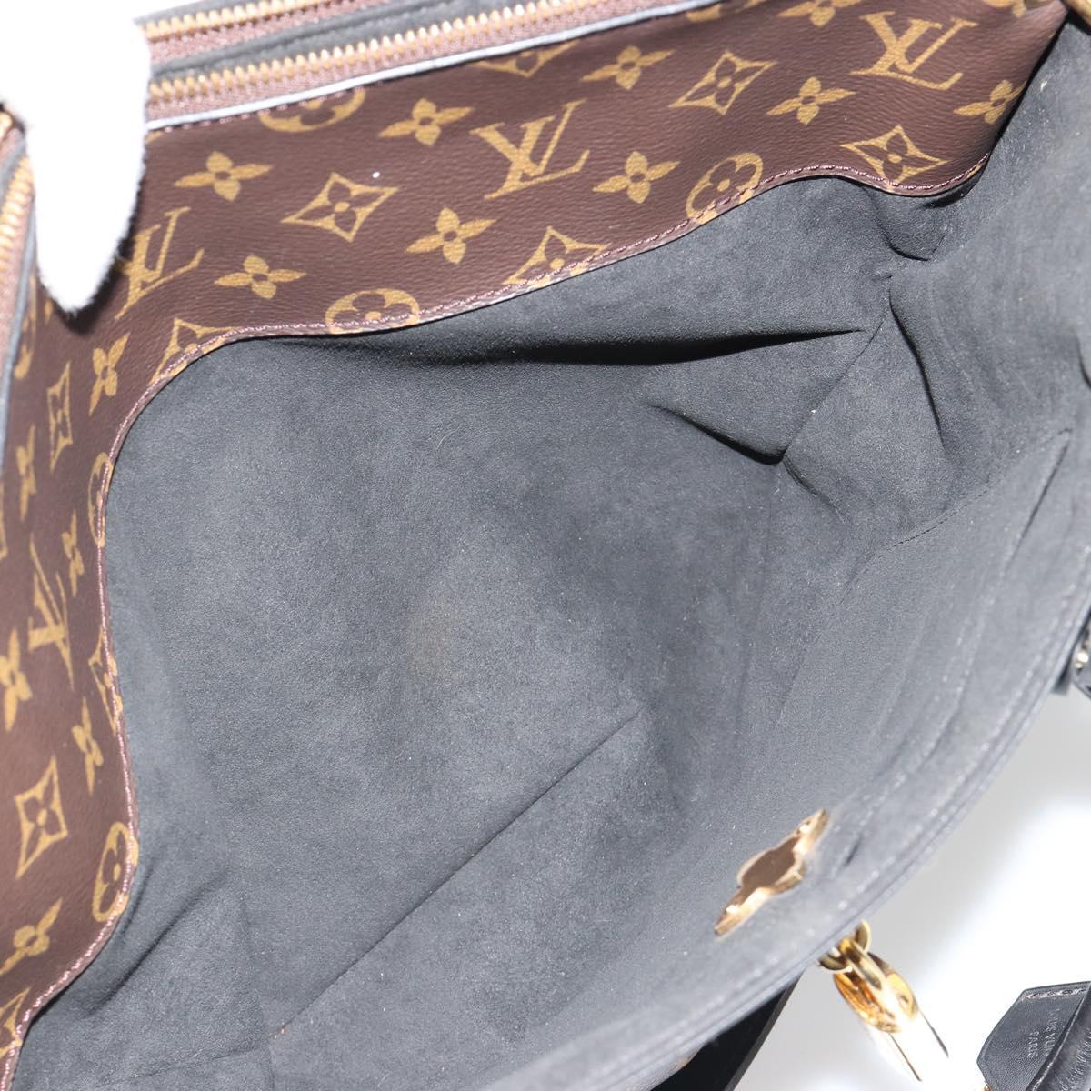 LOUIS VUITTON Monogram Flower Zipped Tote MM Tote Bag 2way M44360 Auth 186554A