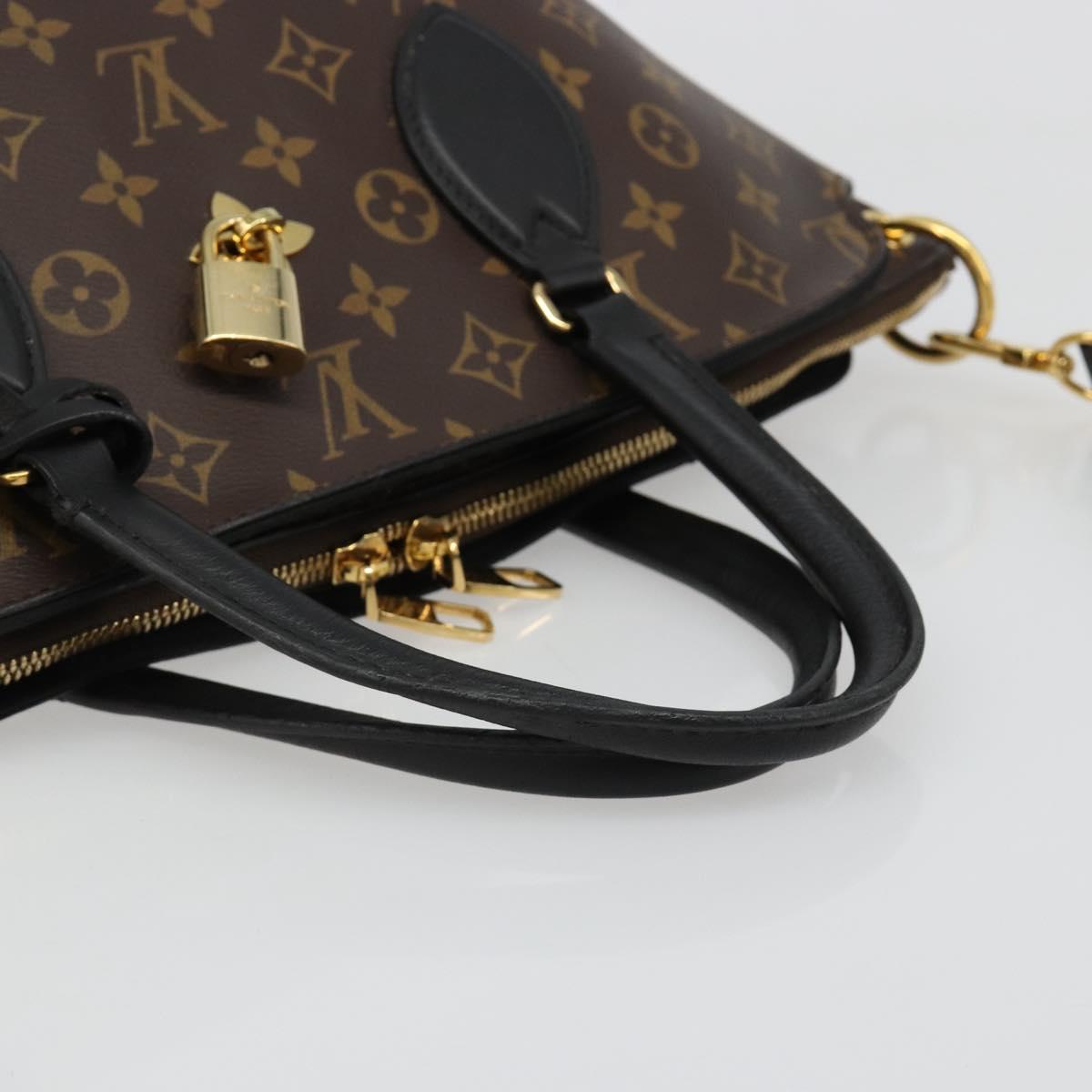 LOUIS VUITTON Monogram Flower Zipped Tote MM Tote Bag 2way M44360 Auth 186554A