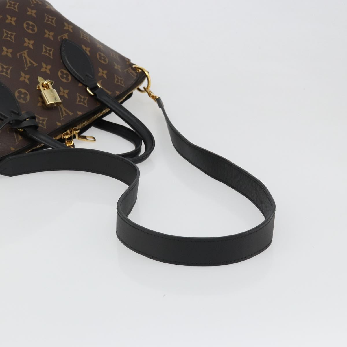 LOUIS VUITTON Monogram Flower Zipped Tote MM Tote Bag 2way M44360 Auth 186554A