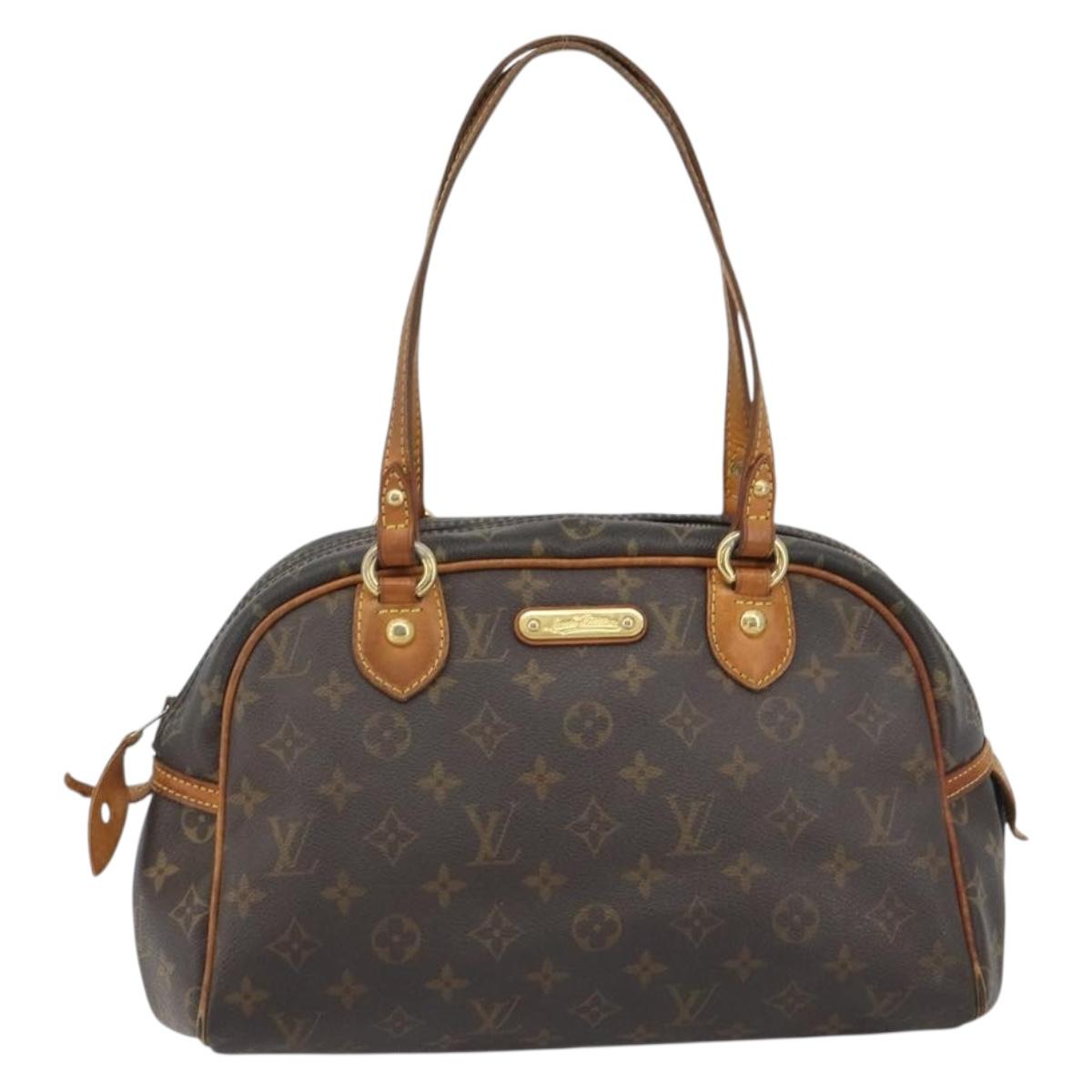 LOUIS VUITTON Monogram Montorgueil PM Hand Bag M95565 LV Auth 186555