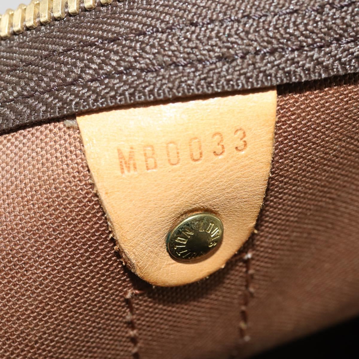 LOUIS VUITTON Monogram Keepall Bandouliere 60 Boston Bag M41412 LV Auth 186556A