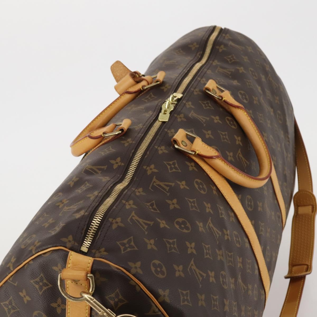 LOUIS VUITTON Monogram Keepall Bandouliere 60 Boston Bag M41412 LV Auth 186556A