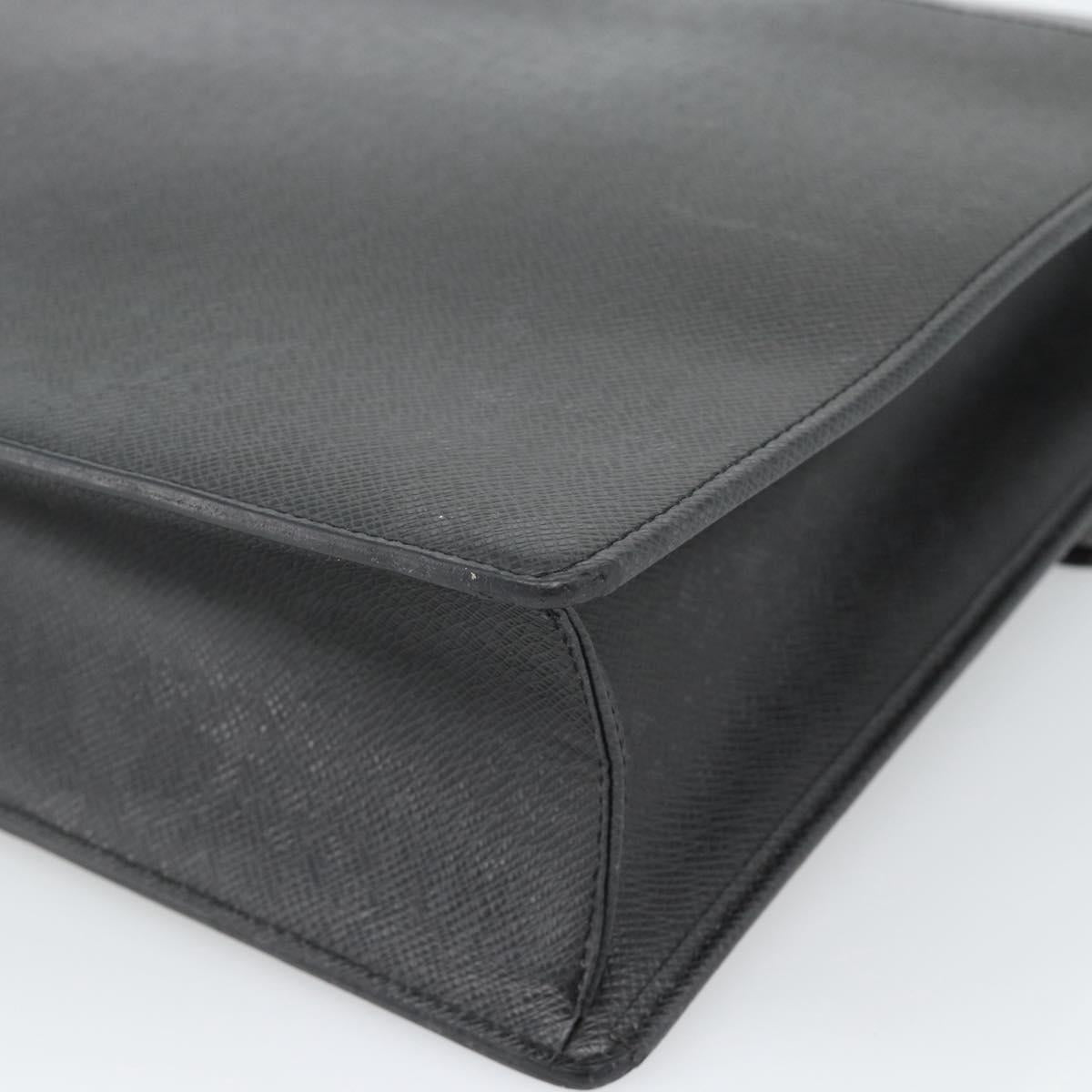 LOUIS VUITTON Taiga Serviette Kazan Business Bag Ardoise M30802 LV Auth 186558