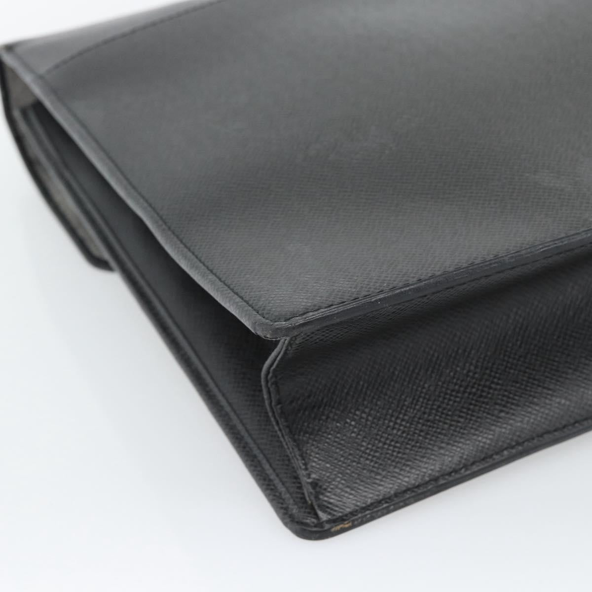 LOUIS VUITTON Taiga Serviette Kazan Business Bag Ardoise M30802 LV Auth 186558