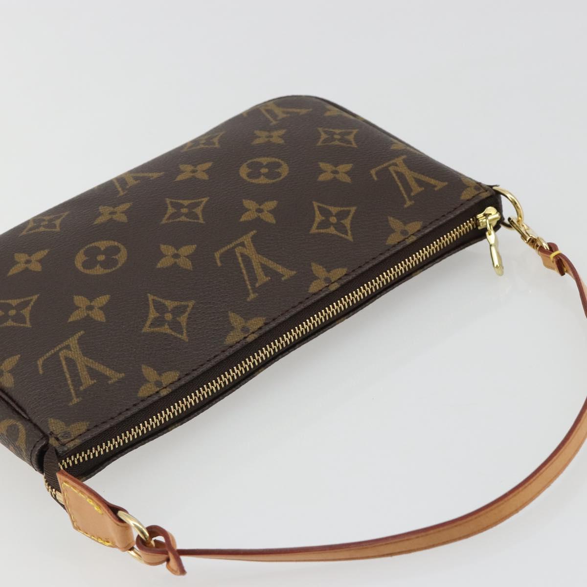 LOUIS VUITTON Monogram Pochette Accessoires Pouch M51980 LV Auth 186571SAV