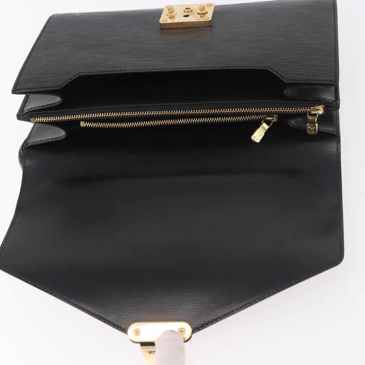 LOUIS VUITTON Epi Concorde Hand Bag Black M52132 LV Auth 186573