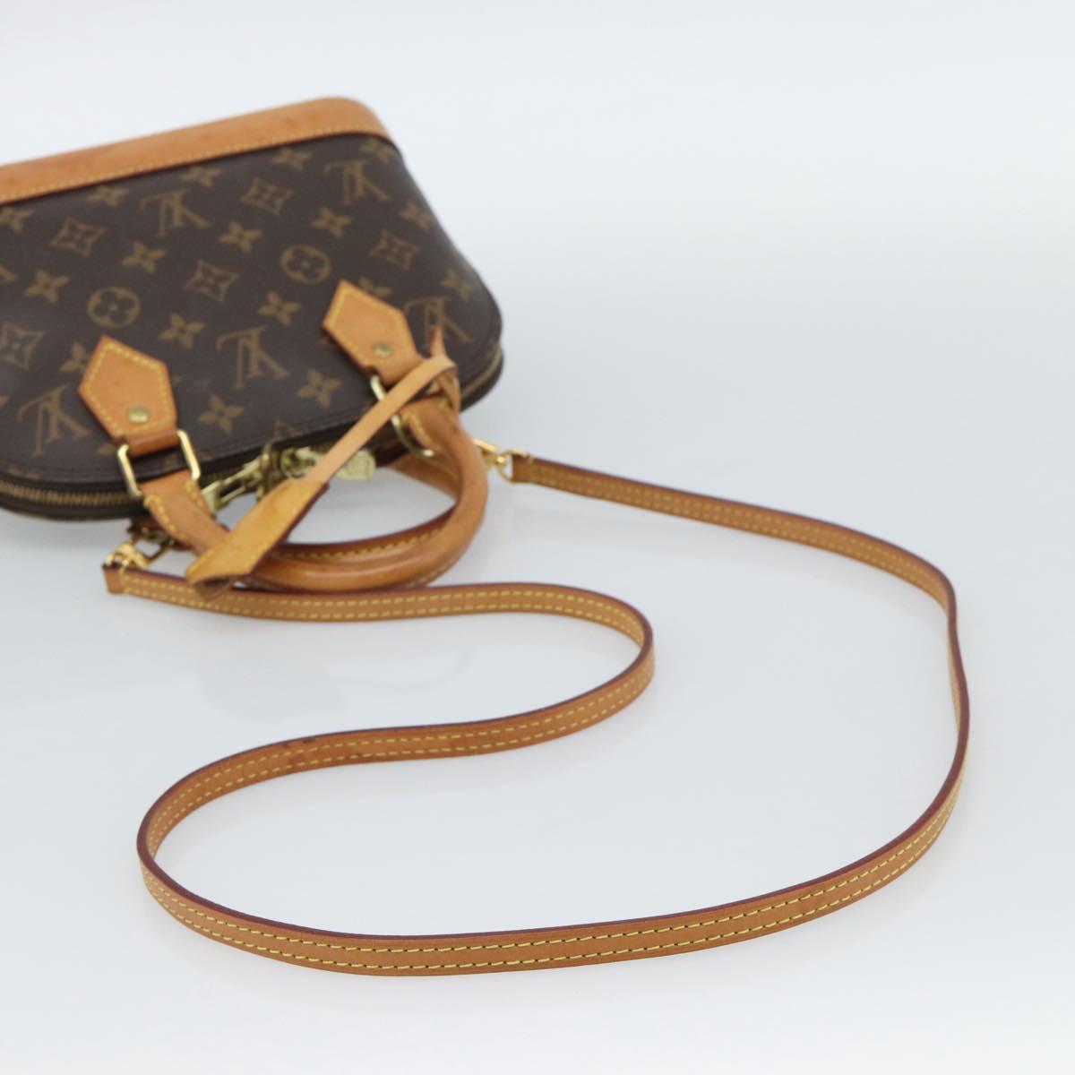 LOUIS VUITTON Monogram Alma BB Hand Bag 2way M53152 LV Auth 186581A