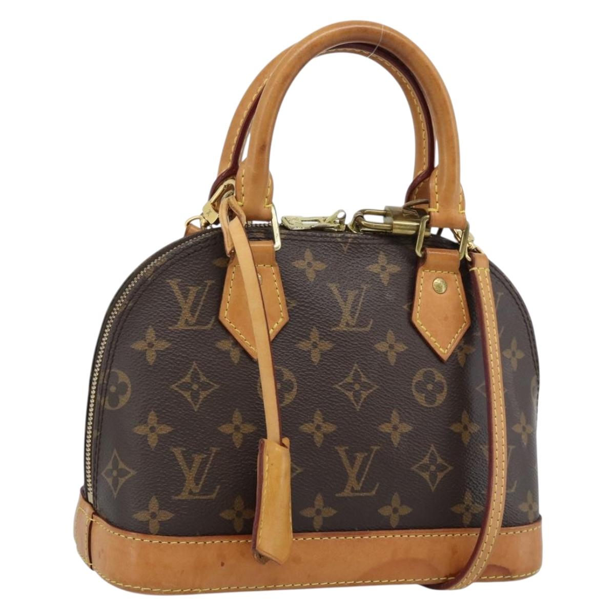LOUIS VUITTON Monogram Alma BB Hand Bag 2way M53152 LV Auth 186581A
