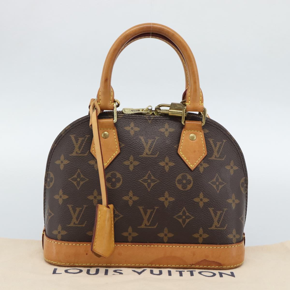 LOUIS VUITTON Monogram Alma BB Hand Bag 2way M53152 LV Auth 186581A