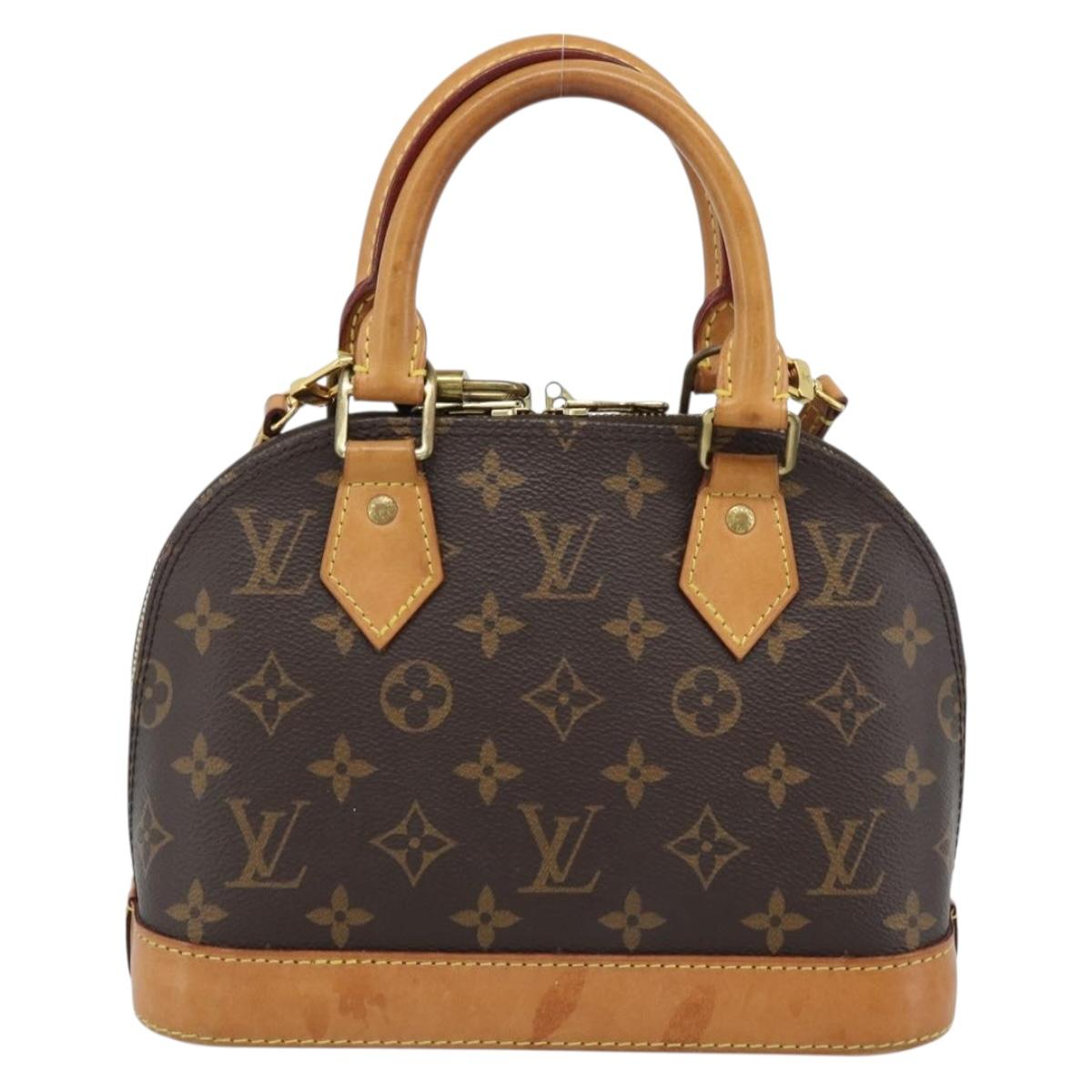 LOUIS VUITTON Monogram Alma BB Hand Bag 2way M53152 LV Auth 186581A