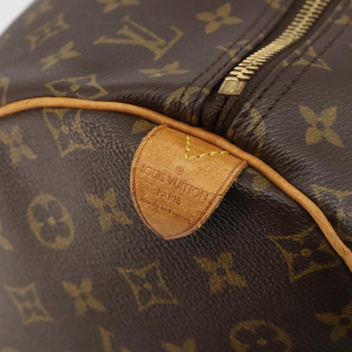 LOUIS VUITTON Monogram Keepall 55 Boston Bag M41424 LV Auth 186586
