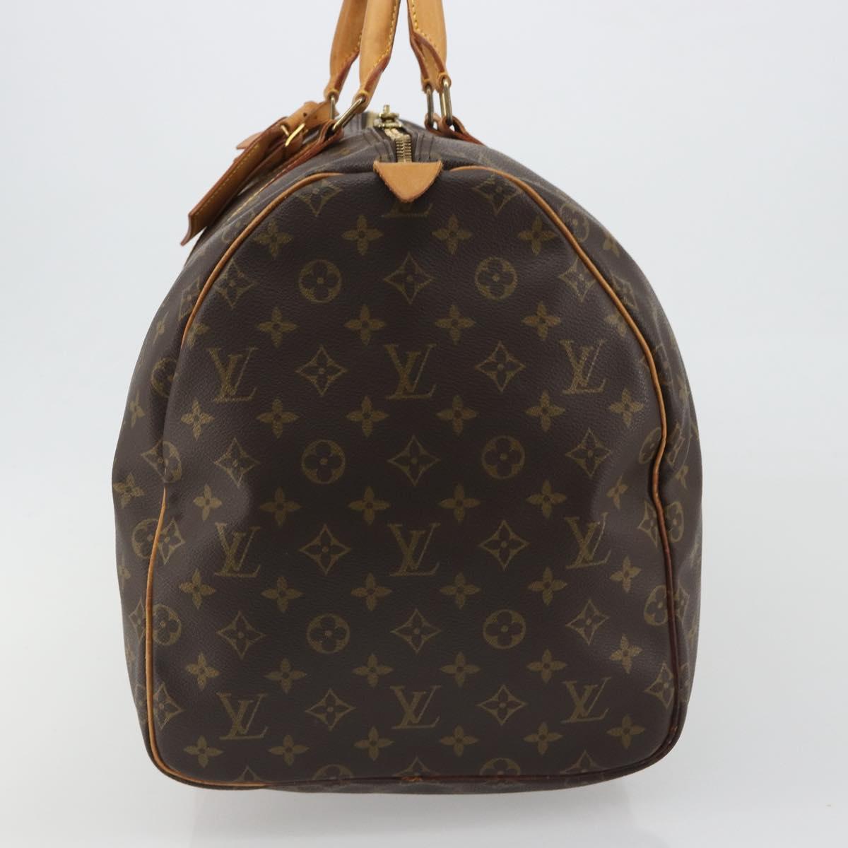 LOUIS VUITTON Monogram Keepall 55 Boston Bag M41424 LV Auth 186586