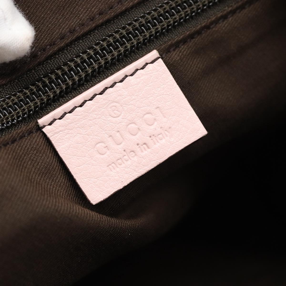 GUCCI GG Canvas Hand Bag Beige Gold 131228 Auth 186594
