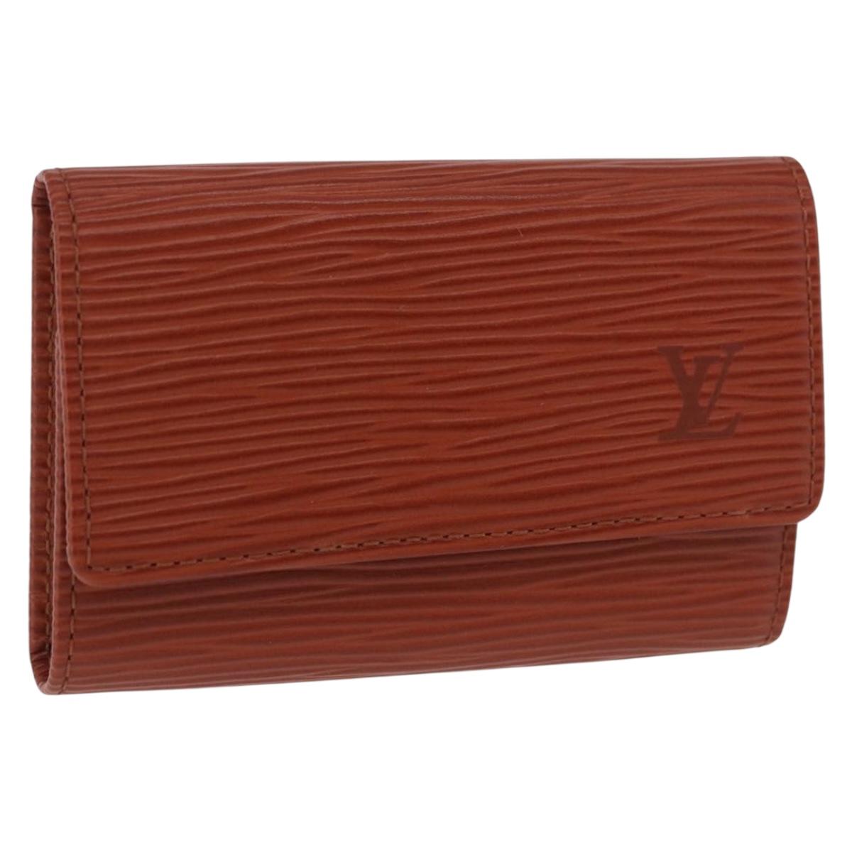 LOUIS VUITTON Epi Multicles 6 Key Case Brown M63813 LV Auth 186605A
