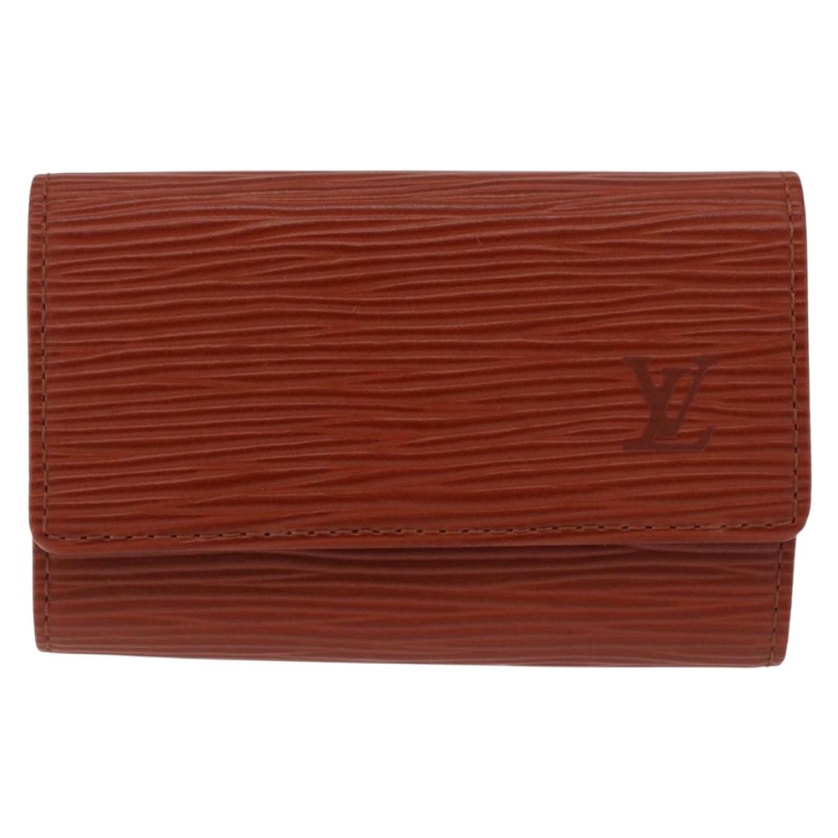 LOUIS VUITTON Epi Multicles 6 Key Case Brown M63813 LV Auth 186605A