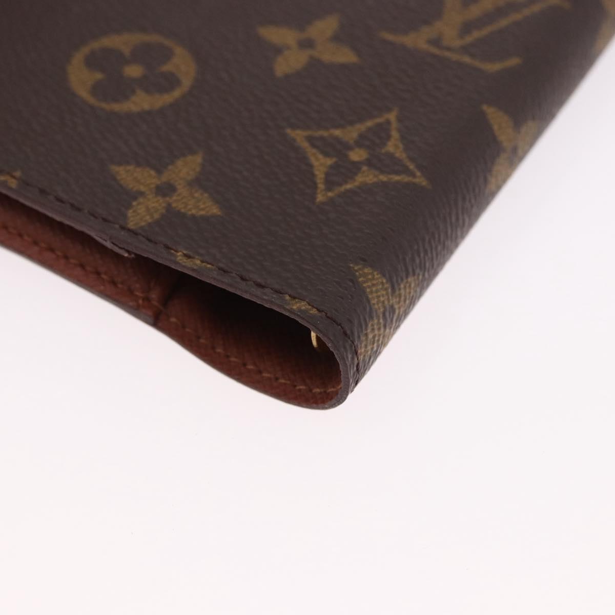 LOUIS VUITTON Monogram Agenda PM Day Planner Cover R20005 LV Auth 186606A