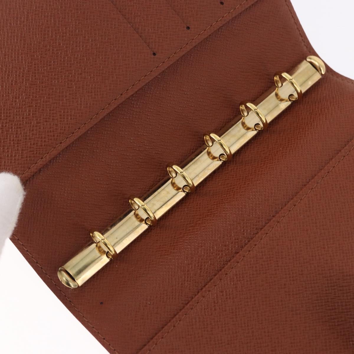 LOUIS VUITTON Monogram Agenda PM Day Planner Cover R20005 LV Auth 186606A