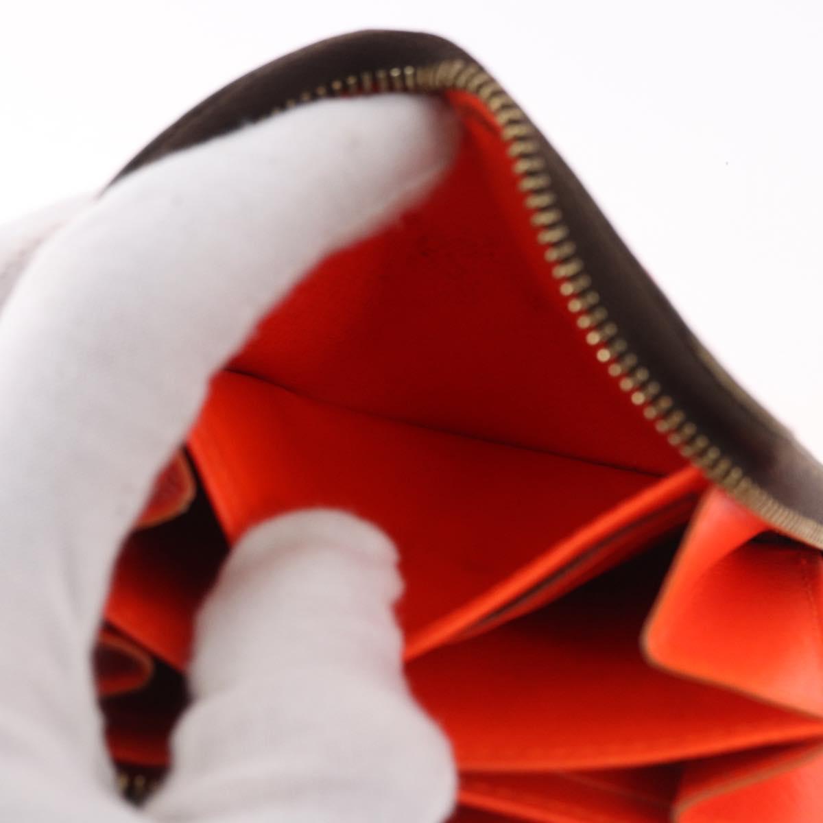 LOUIS VUITTON Monogram Graffiti Zippy Coin Purse Orange M93708 LV Auth 186607