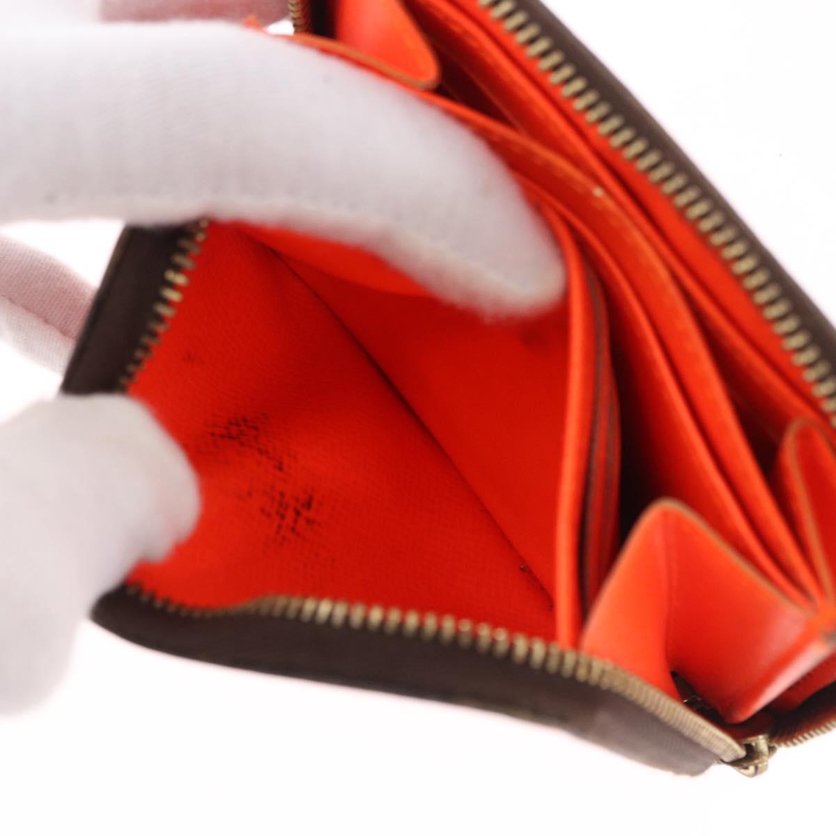 LOUIS VUITTON Monogram Graffiti Zippy Coin Purse Orange M93708 LV Auth 186607