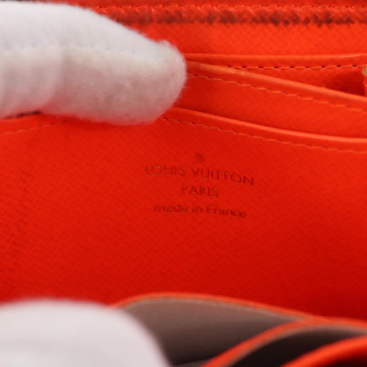 LOUIS VUITTON Monogram Graffiti Zippy Coin Purse Orange M93708 LV Auth 186607