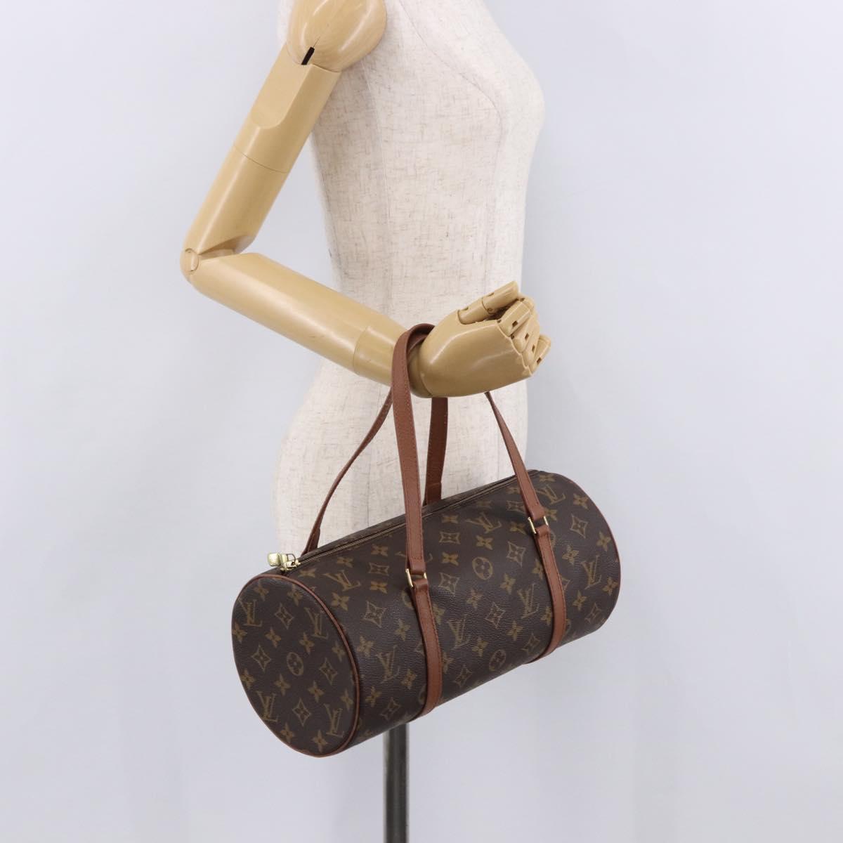 LOUIS VUITTON Monogram Papillon 30 Hand Bag M51385 LV Auth 186620A