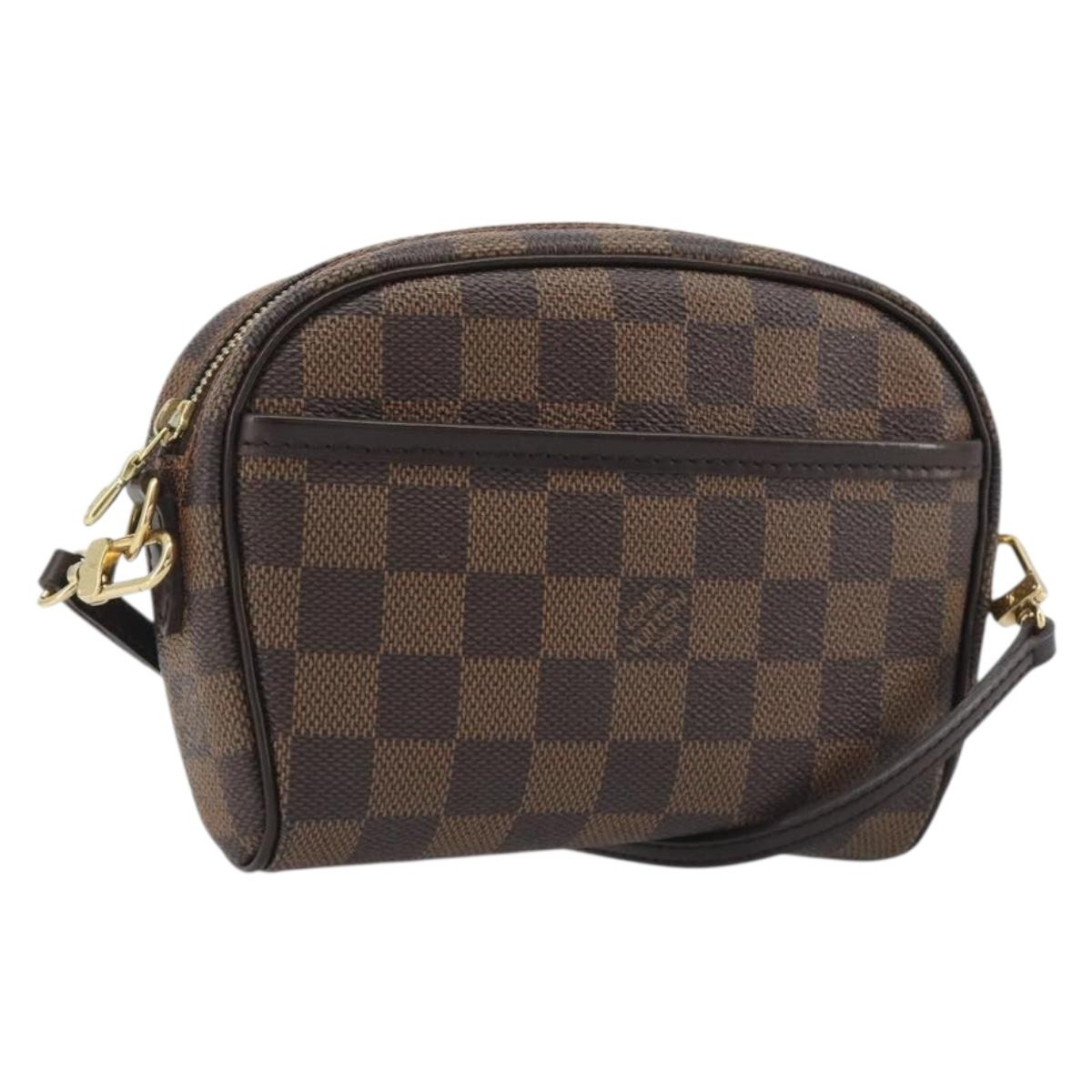 LOUIS VUITTON Damier Ebene Pochette Ipanema Shoulder Bag N51296 LV Auth 186622A
