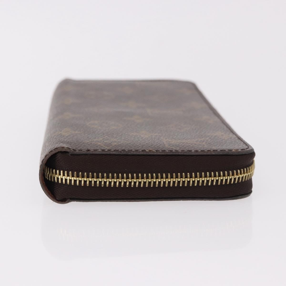 LOUIS VUITTON Monogram Zippy Wallet Long Wallet M42616 LV Auth 186627V